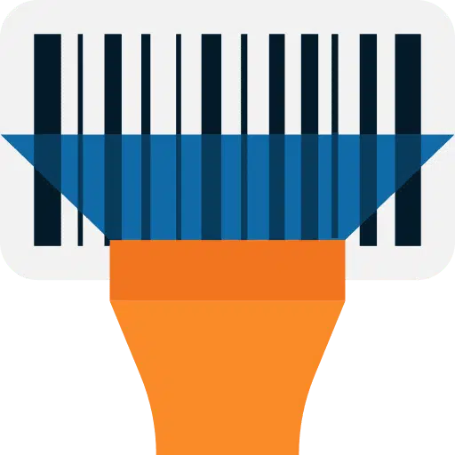 Scanned barcode icon